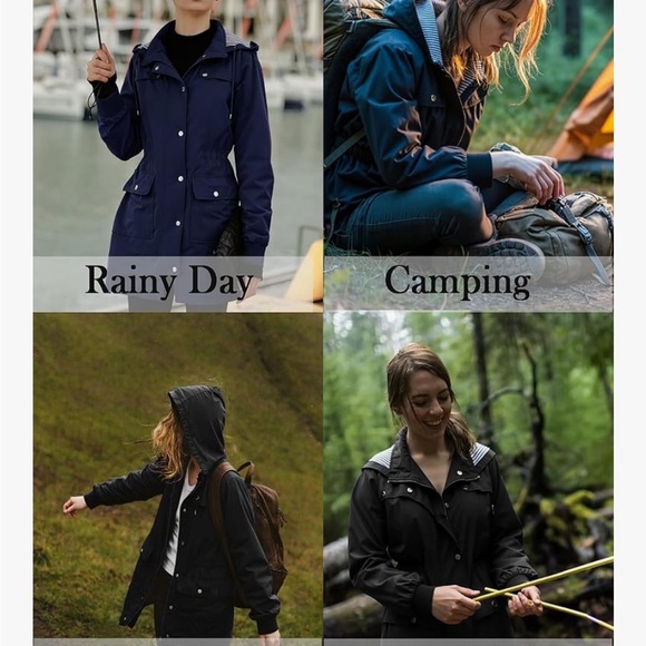 Stylish Women's Navy Utility Jacket - Picture 5 of 9